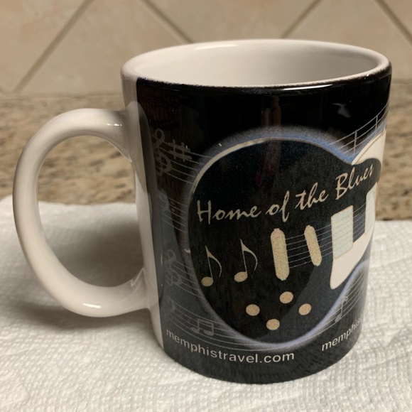 MUG MEMPHIS BIRTHPLACE & HOUSE OF ROCK & ROLL & HOME OF THE BLUES ELVIS VTG NWOT - Picture 8 of 14